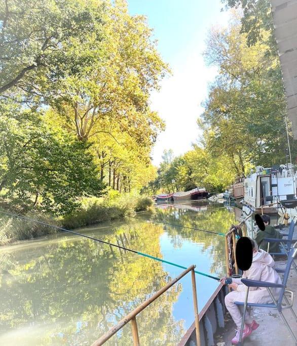 Insolite Peniche Amazonie Canal Du Midi Gardouch Bagian luar foto