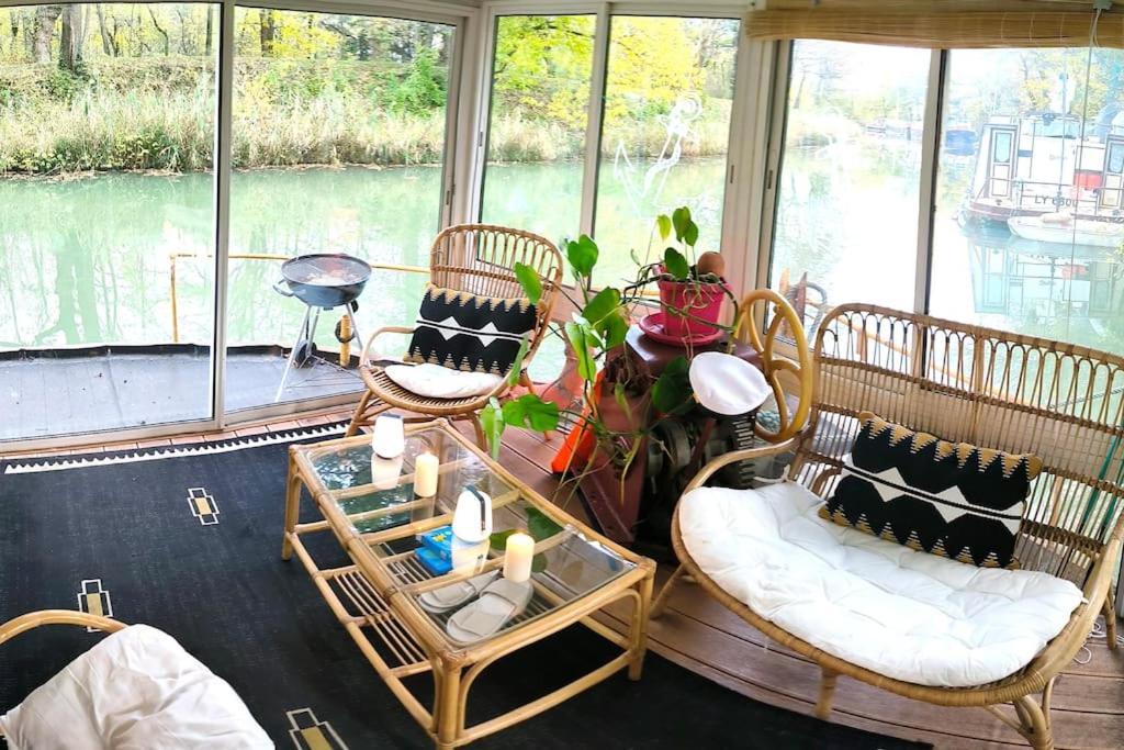 Insolite Peniche Amazonie Canal Du Midi Gardouch Bagian luar foto